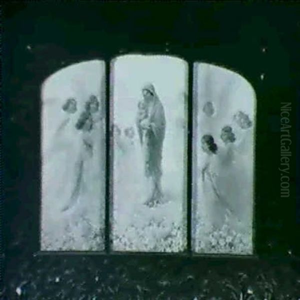 Madonna And Child Surrounded By Angels - view 1
