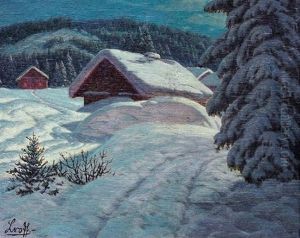 Hiver En Montagne by Petr Ivanovich Lvov
