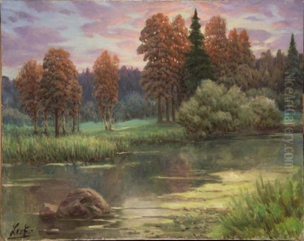 Sunset In The Forest - view 1