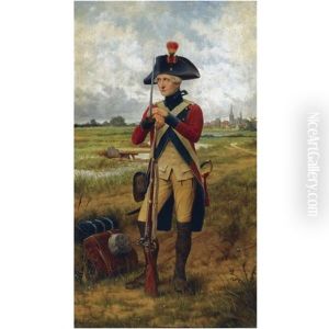 Portrait Of An Antwerp Patriot (symbol Of The Battle Of Turnhout) by Theophile Lybaert