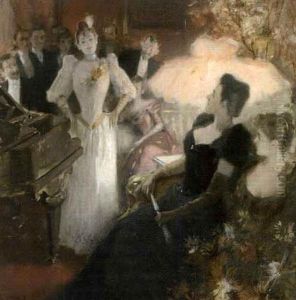 Le Salon Parisian by Albert Lynch