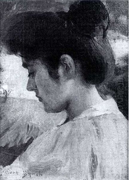 Young Lady In Profile - view 1