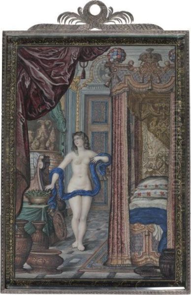 Cleopatra And The Asp In An Elegant Interior - view 1