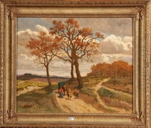 Paysage Anime by Amedee (Ernest) Lynen