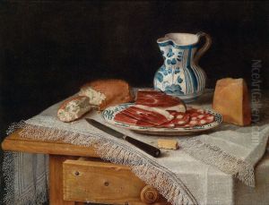 Tavolo Con Tovaglia Bianca Orlata Di Frange by Christian Berentz