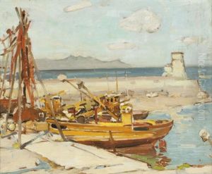 The Harbour, Dunure by Thomas Bonar Lyon