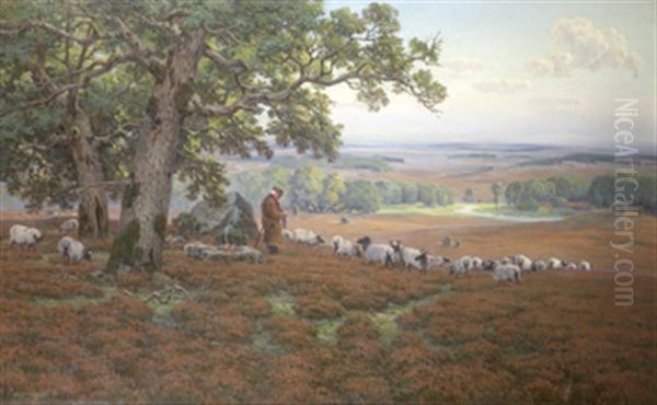 Landskap Med Faraherde Med Sin Hjord - view 1