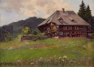 Bauernhof Im Schwarzwald by Arnold E. Lyongrun