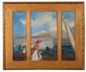 Playing With The Wind, Triptych by Nicolas Lytras