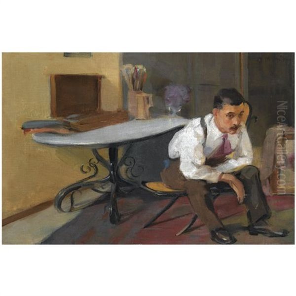 The Artist In His Studio - view 1