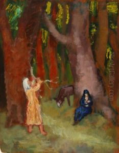 : Erdei Jelenet by Robert Bereny