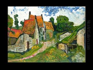 Dorfszene In Der Art Von Van Gogh by Alexander Lyubimov