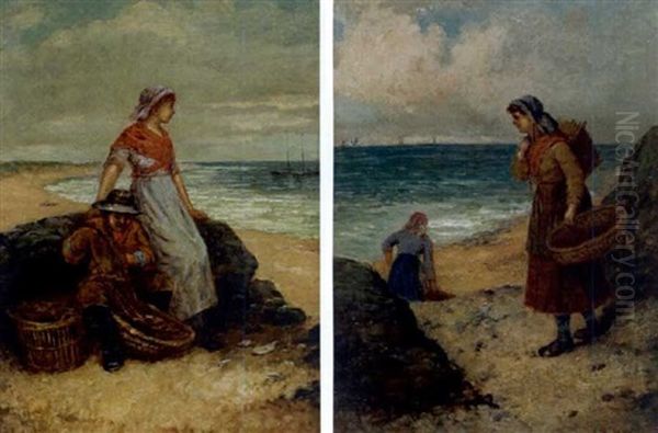 Fisherwoman By The Sea (+ Morning Catch; Pair) - view 1