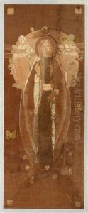An Embroidered Panel by Ann Macbeth