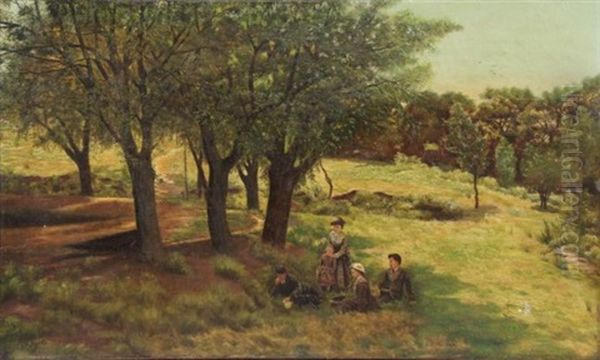Family Picnic With Dog - view 1