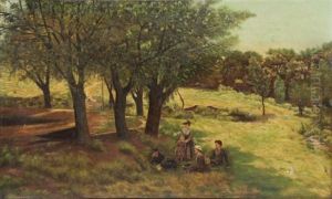 Family Picnic With Dog by Robert Walker Macbeth