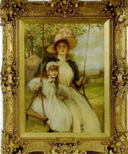 Happy Days: Mother And Child On A Swing