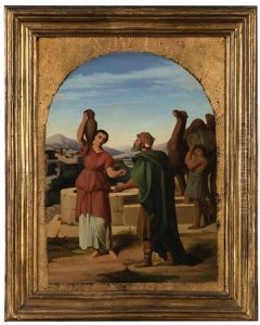 Rebecca A Cui Il Servo Di Abramo Ezechiello Presenta I Gioielli by Cesare Maccari
