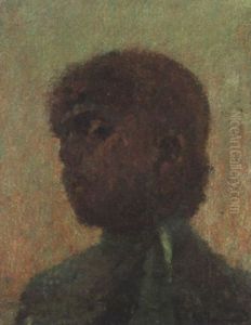 Portrat Einer Frau Mit Roten Haaren by Serafino Macchiati