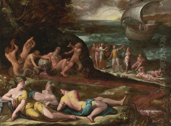 The Bacchanal Of The Andrians - view 1