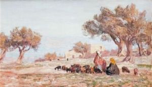 Bergers Et Leur Troupeau En Orient