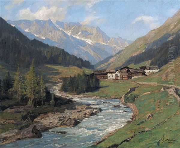 Alptal Im Sommer Mit Einem Weiler - view 1