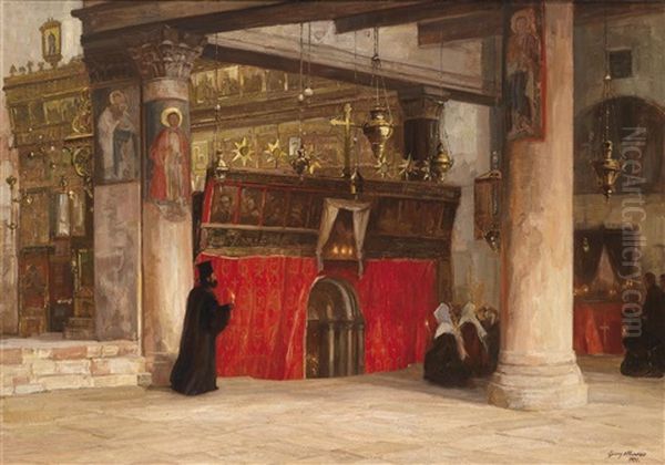 Blick In Die Orthodoxe Kirche Von Betlehem - view 1