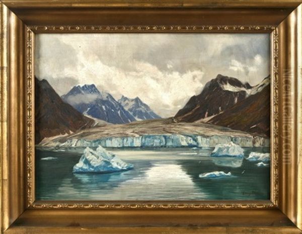 Norwegische Landschaft, Gullygletscher In Magdalenenbay Bei Spitzbergen - view 1