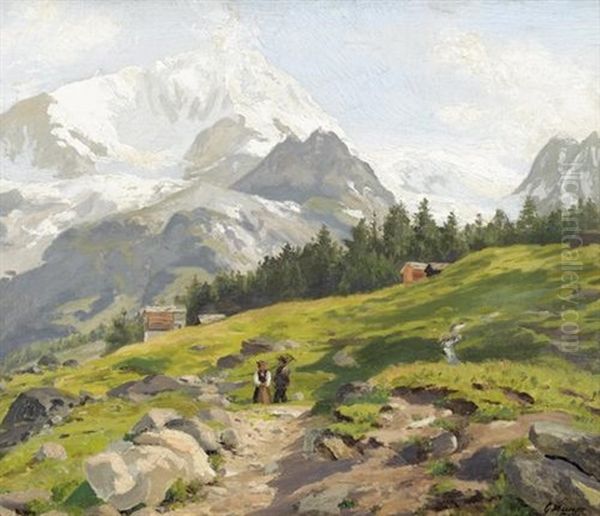Blick Auf Den Pigne D'arolla Im Wallis - view 1