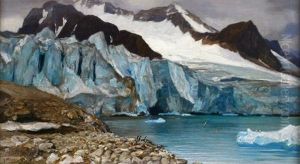 Die Magdalenenbai Auf Spitzbergen Im Sommer