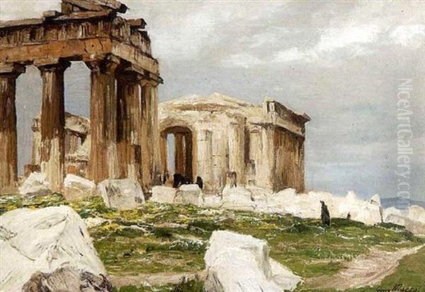 Auf Der Akropolis Athen - view 1