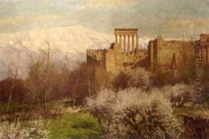 Roman Temple Ruins On A Hillside