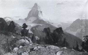 Blick Auf Das Matterhorn by Georg Macco