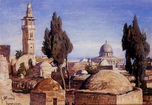 Vue De Jerusalem by Georg Macco