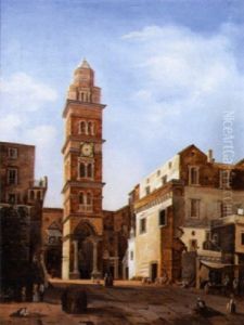 Vue D'une Place D'italie