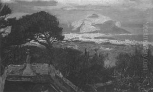 Ansicht Von Palermo Mit Dem Monte Pellegrino by Georg Macco