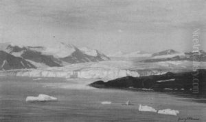Bei Mitternachtssonne - Postgletscher Tempelbai-spitzbergen