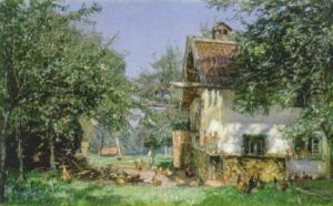 Gehoft (oberbayern) by Georg Macco