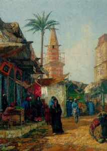 Gasse In Einer Orientalischen Stadt by Georg Macco