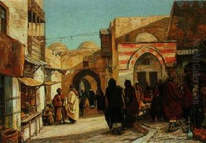 The Damascus Gate, Jerusalem by Georg Macco