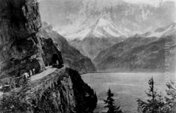 Die Alte Axenstrasse Am Vierwaldstaetter See - view 1