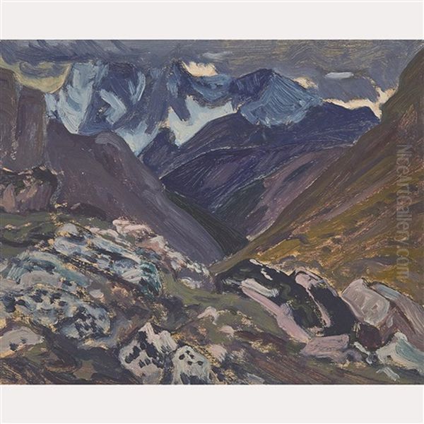 Mt Goodsir Under Cloud - view 1