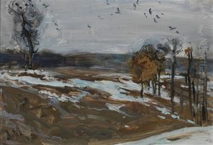 March Day With Crows