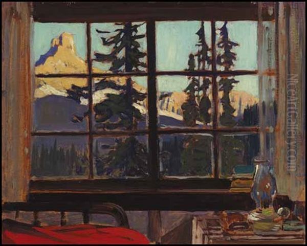 Morning, Mountain Camp (cathedral Peak From O'hara Camp) - view 1