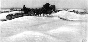 Horses "king And Queen" Breaking The Road by James Edward Hervey MacDonald