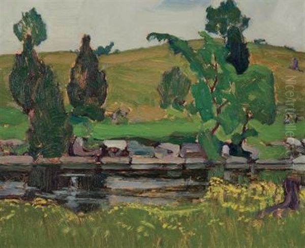 Gull River (+ An Unfinished Sketch Of A Landscape, Verso) - view 1