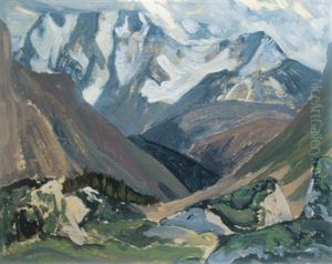 Mt. Goodsir In Cloud by James Edward Hervey MacDonald