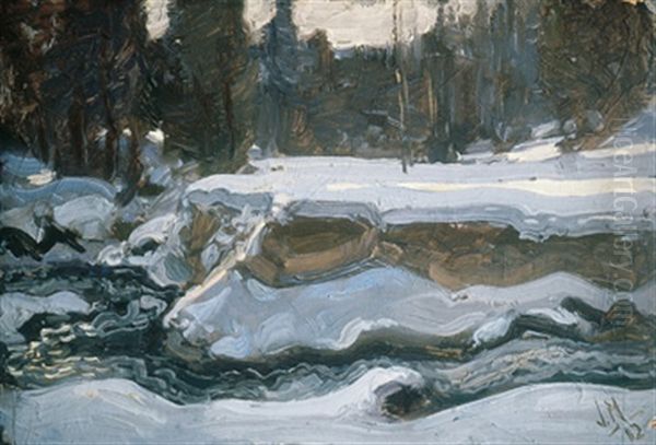 Stream In Winter - view 1