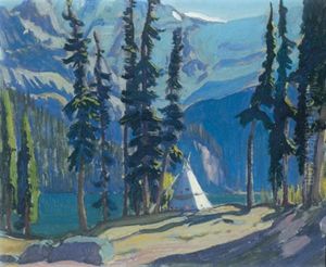 Morning Light, Lake O'hara, Rocky Mts. by James Edward Hervey MacDonald