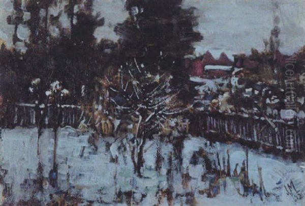 Backyard In Winter - view 1